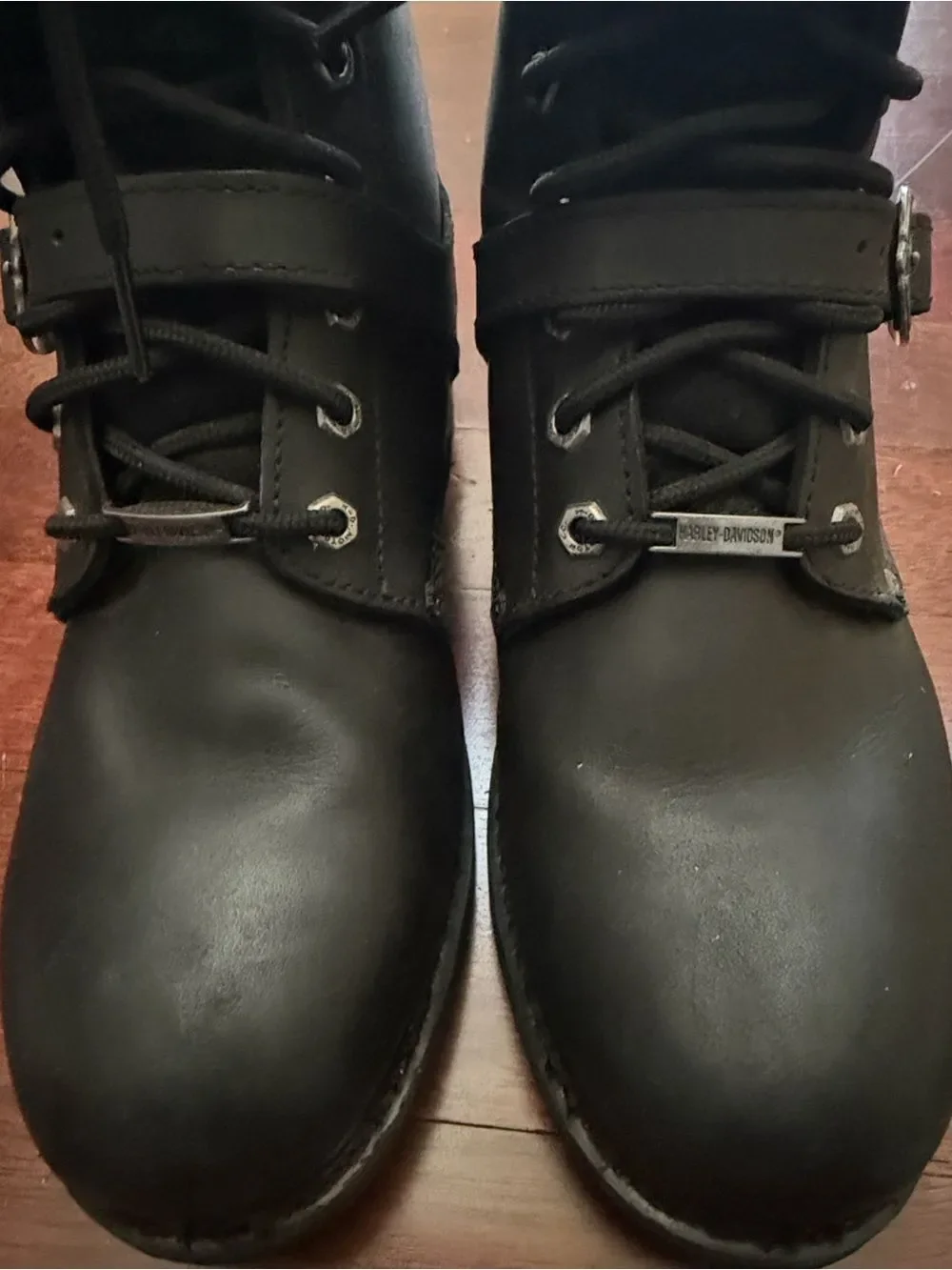 Harley- Davidson Men’s Black Leather Lace up Boots(size 11)